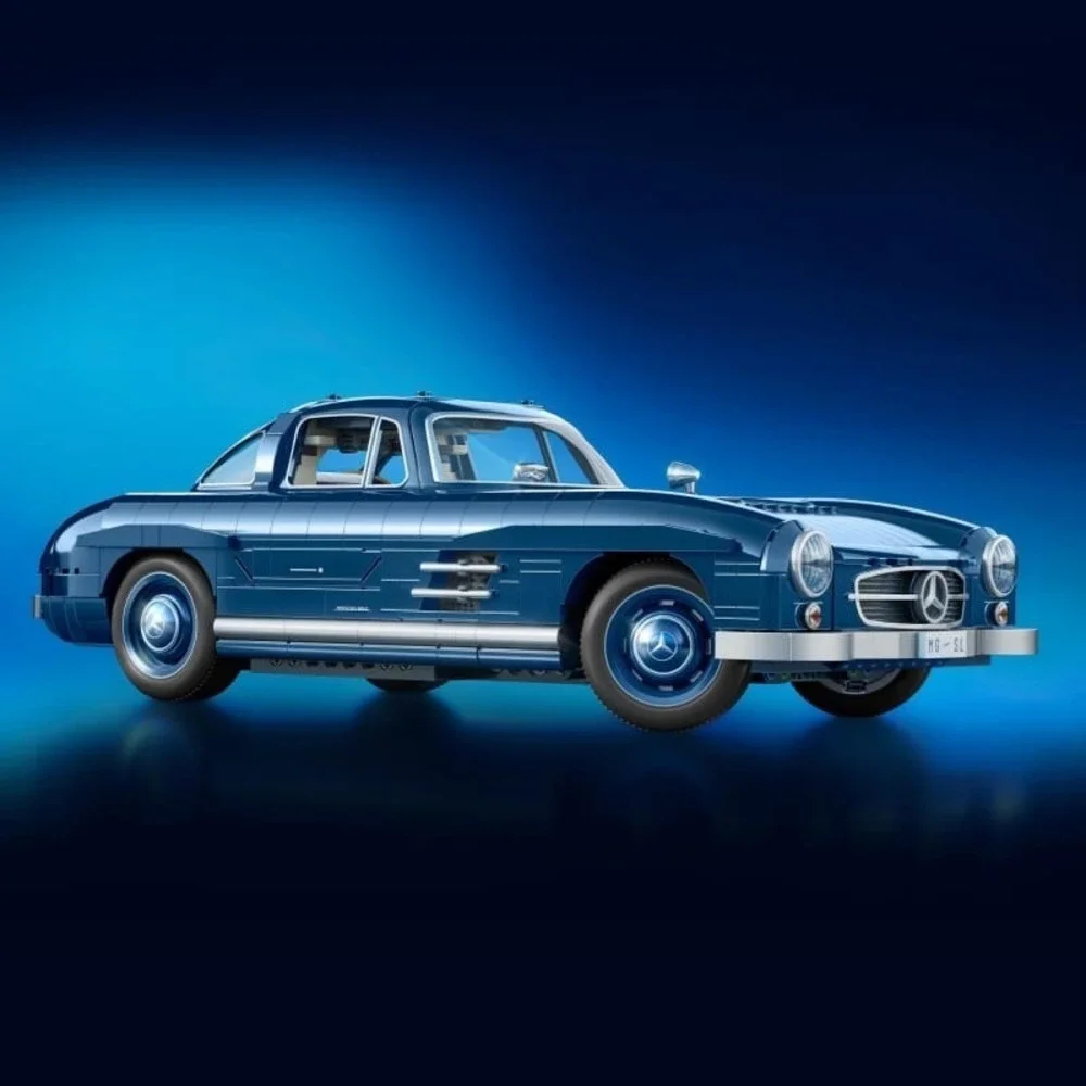 Mattel Brick Shop Hot Wheels Mercedes-Benz 300 SL Building Set 1600pcs | SEALED
